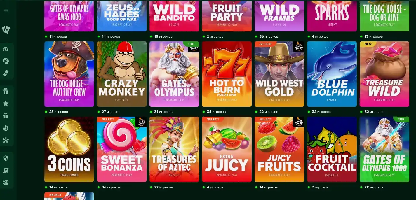 Игровой процесс в 1go casino за ноутбуком